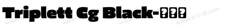 Triplett Cg Black字体转换 Triplett Cg Black字体转换